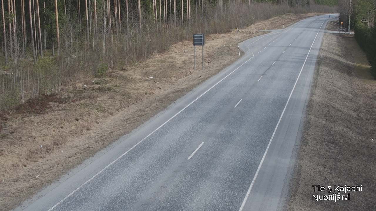 Weather Camera Image Road 5 Kajaani, Nuottijärvi, Kajaani, Kainuu