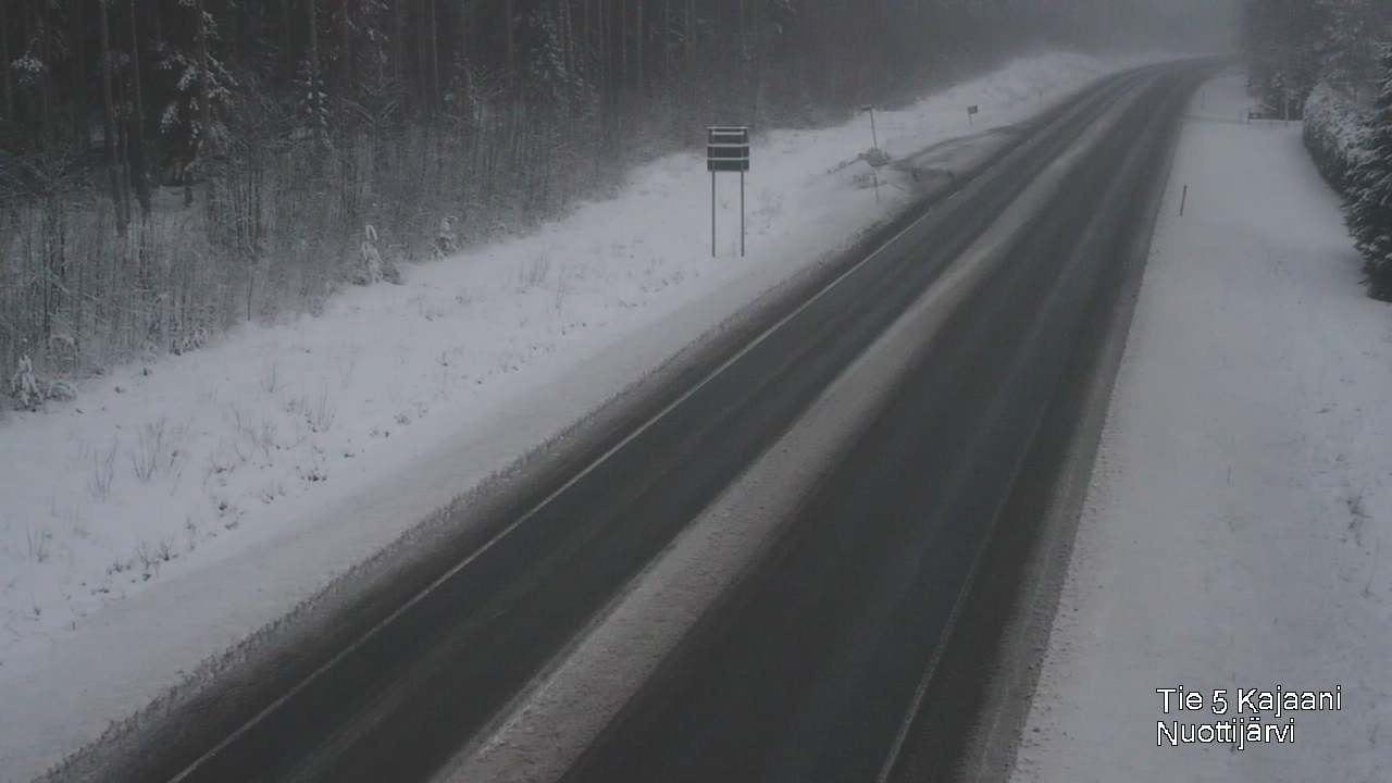 Weather Camera Image Väg 5 Kajaani, Nuottijärvi, Kajaani, Kainuu