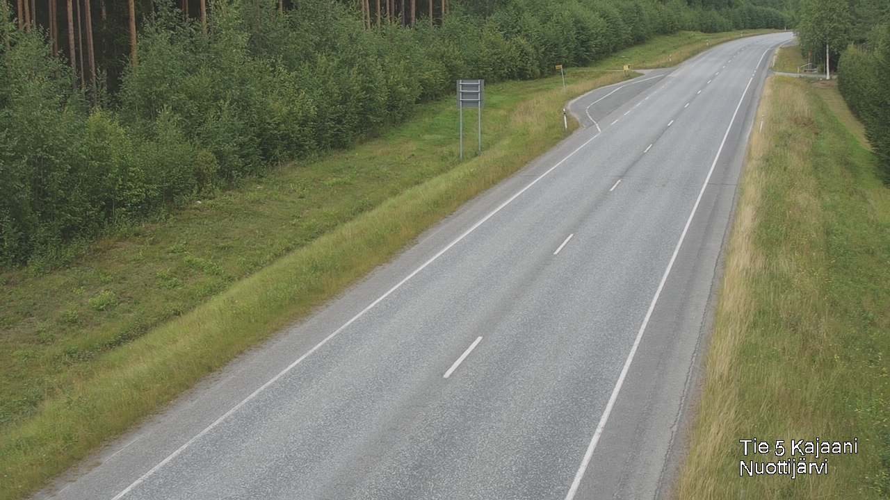 Weather Camera Image Road 5 Kajaani, Nuottijärvi, Kajaani, Kainuu