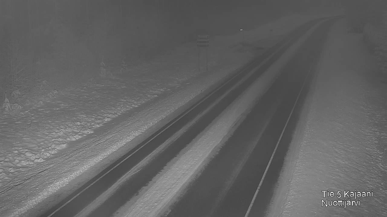 Weather Camera Image Väg 5 Kajaani, Nuottijärvi, Kajaani, Kainuu
