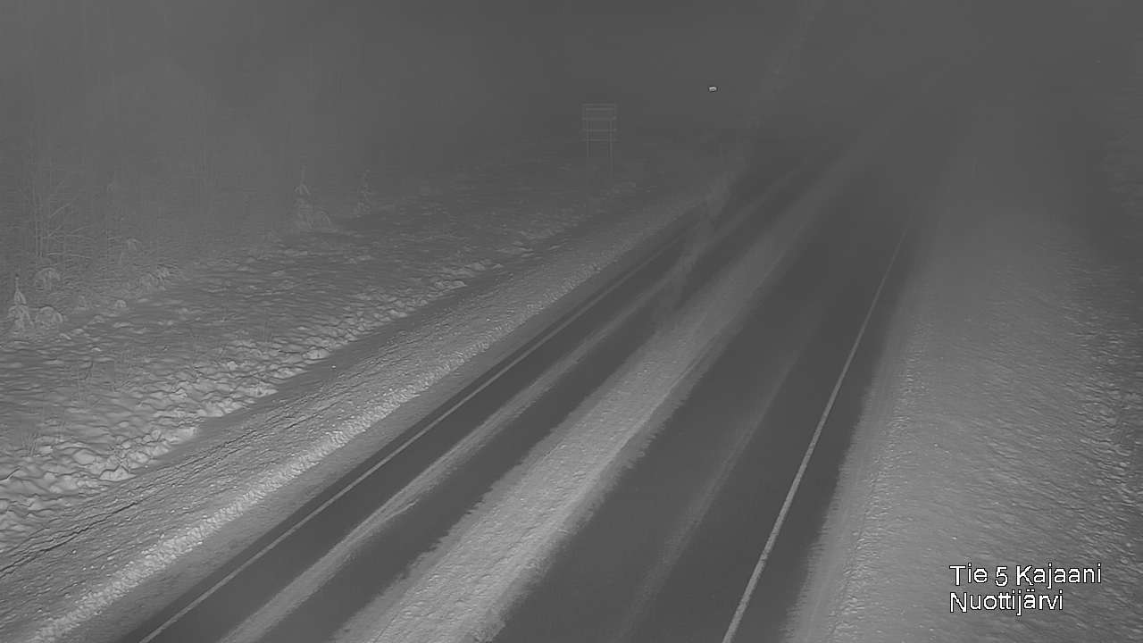 Weather Camera Image Väg 5 Kajaani, Nuottijärvi, Kajaani, Kainuu