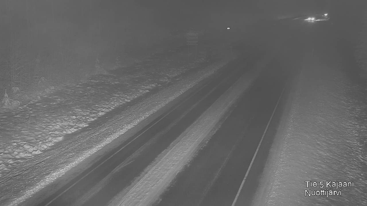 Weather Camera Image Väg 5 Kajaani, Nuottijärvi, Kajaani, Kainuu