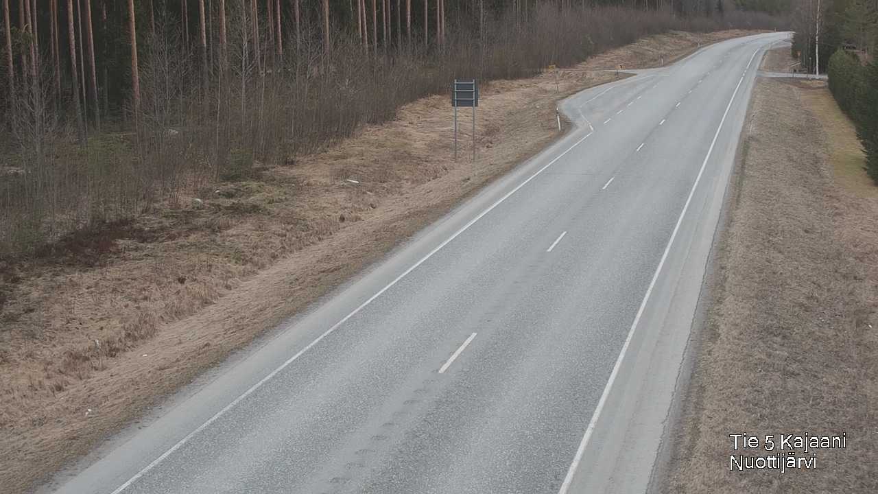 Weather Camera Image Road 5 Kajaani, Nuottijärvi, Kajaani, Kainuu