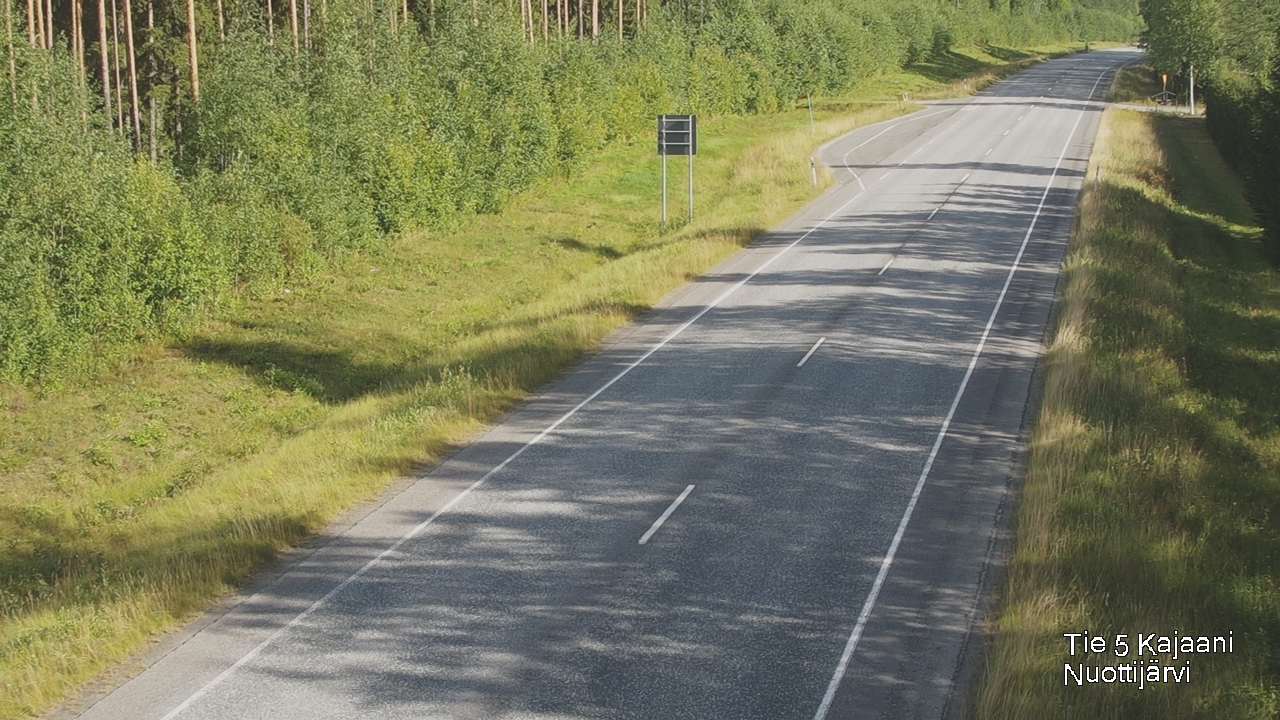 Weather Camera Image Road 5 Kajaani, Nuottijärvi, Kajaani, Kainuu