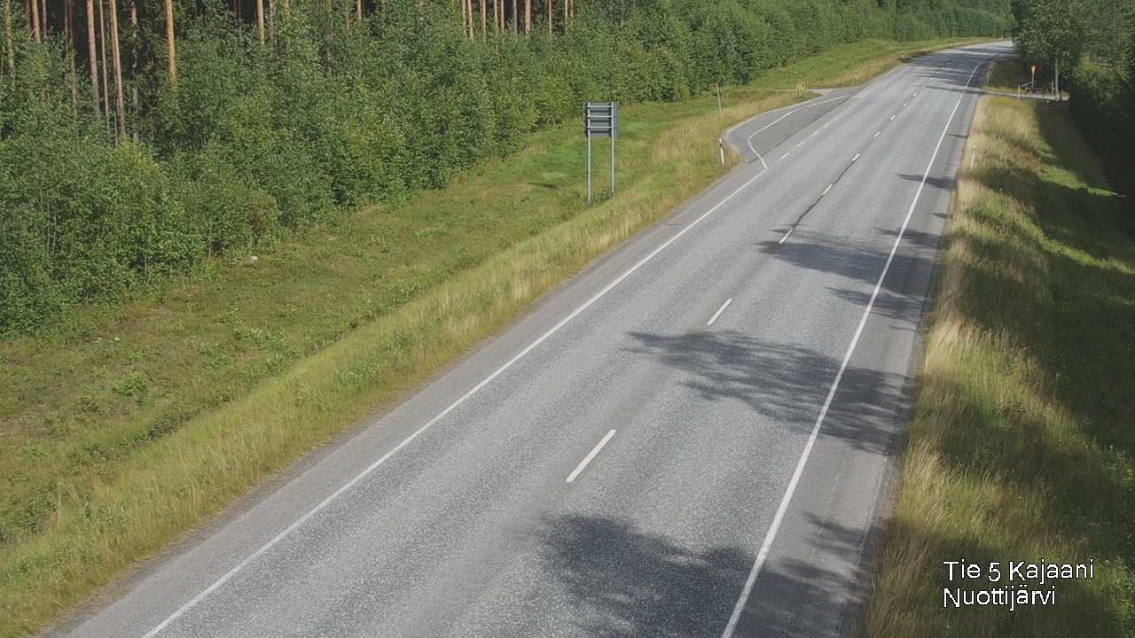 Weather Camera Image Road 5 Kajaani, Nuottijärvi, Kajaani, Kainuu
