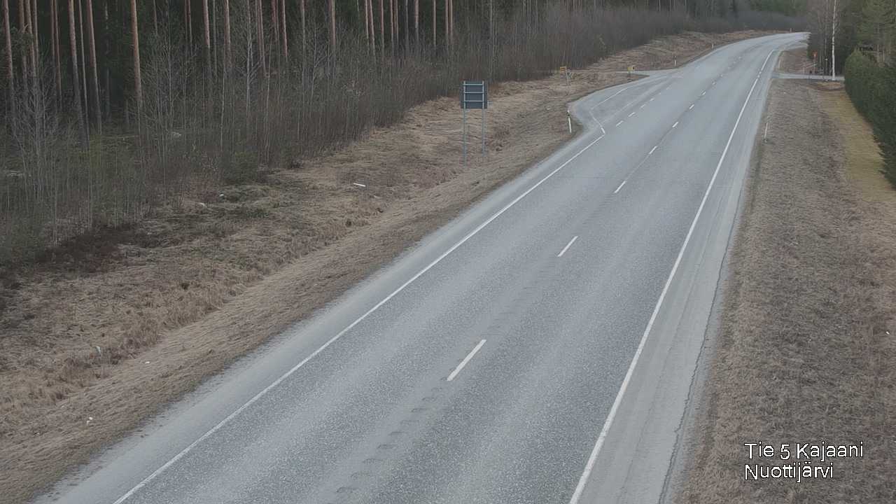 Weather Camera Image Väg 5 Kajaani, Nuottijärvi, Kajaani, Kainuu