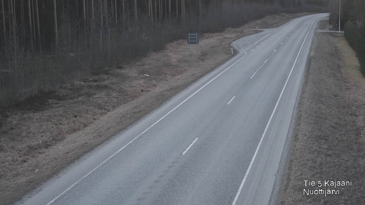 Weather Camera Image Väg 5 Kajaani, Nuottijärvi, Kajaani, Kainuu
