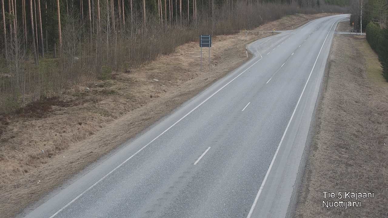 Weather Camera Image Road 5 Kajaani, Nuottijärvi, Kajaani, Kainuu