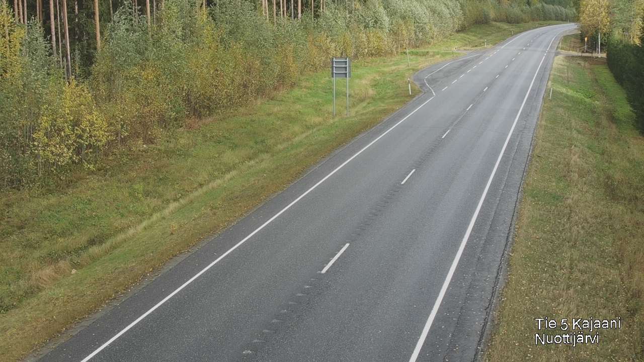 Weather Camera Image Road 5 Kajaani, Nuottijärvi, Kajaani, Kainuu