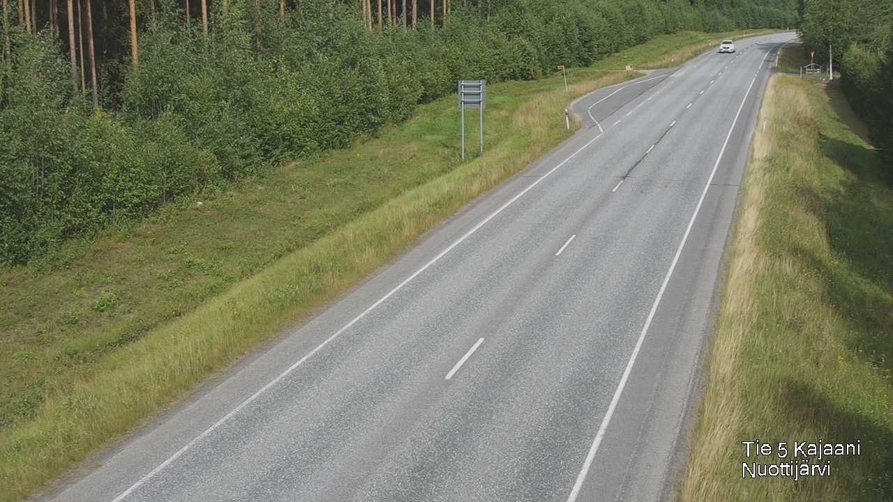 Weather Camera Image Road 5 Kajaani, Nuottijärvi, Kajaani, Kainuu