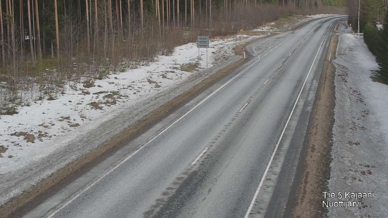 Weather Camera Image Road 5 Kajaani, Nuottijärvi, Kajaani, Kainuu