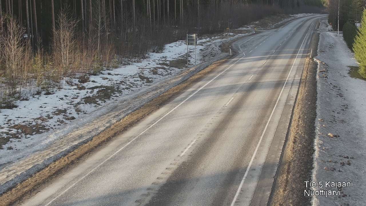 Weather Camera Image Road 5 Kajaani, Nuottijärvi, Kajaani, Kainuu