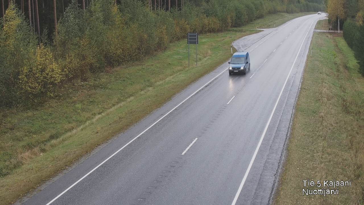 Weather Camera Image Väg 5 Kajaani, Nuottijärvi, Kajaani, Kainuu