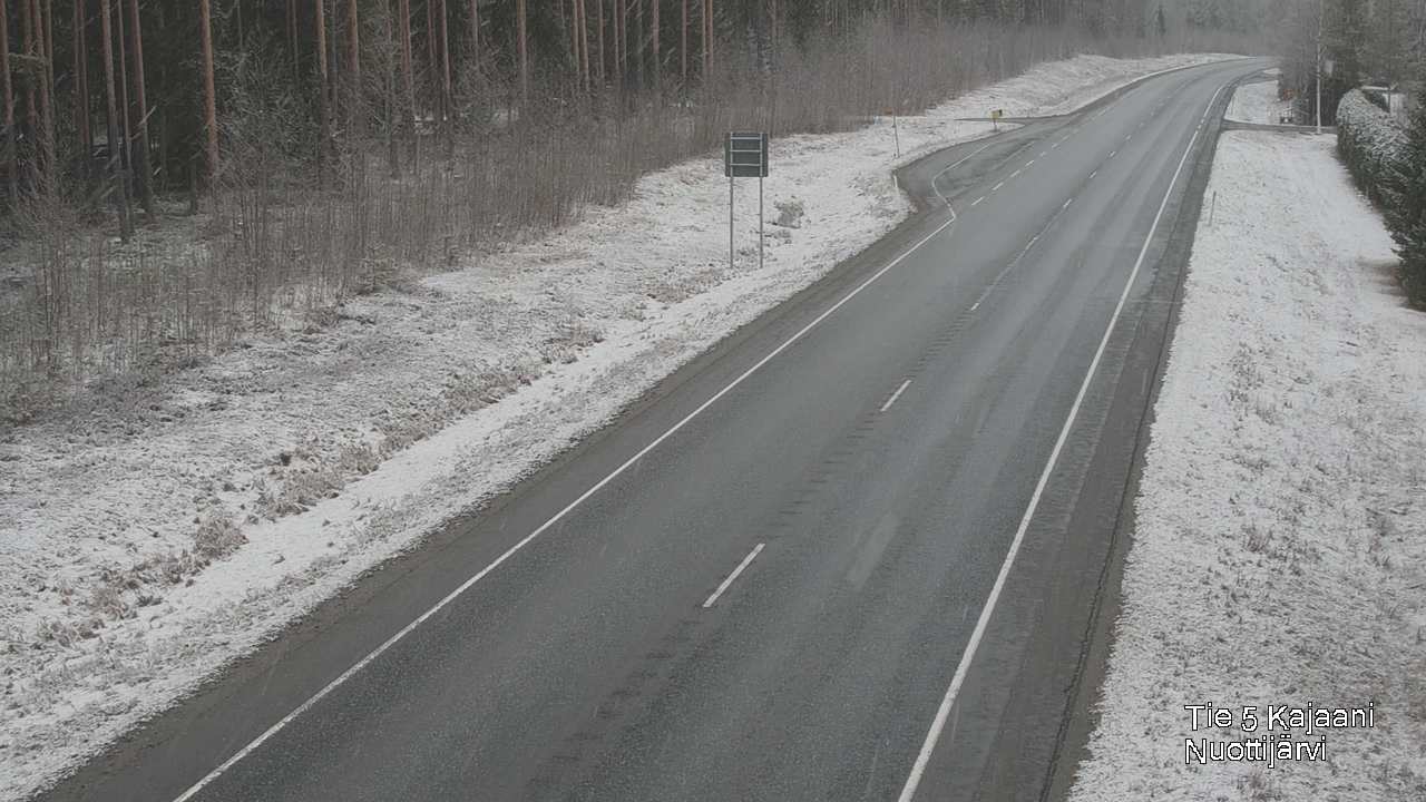 Weather Camera Image Road 5 Kajaani, Nuottijärvi, Kajaani, Kainuu