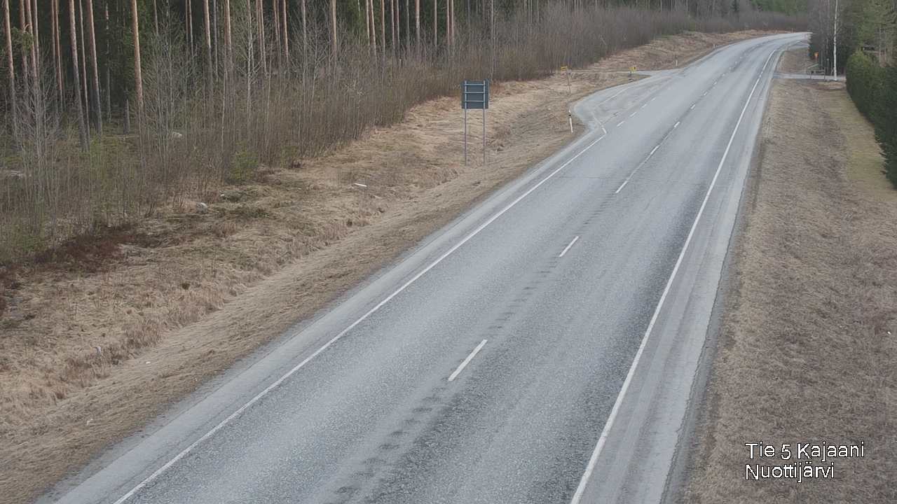 Weather Camera Image Väg 5 Kajaani, Nuottijärvi, Kajaani, Kainuu