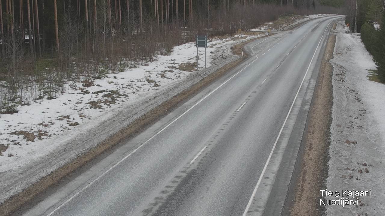 Weather Camera Image Road 5 Kajaani, Nuottijärvi, Kajaani, Kainuu