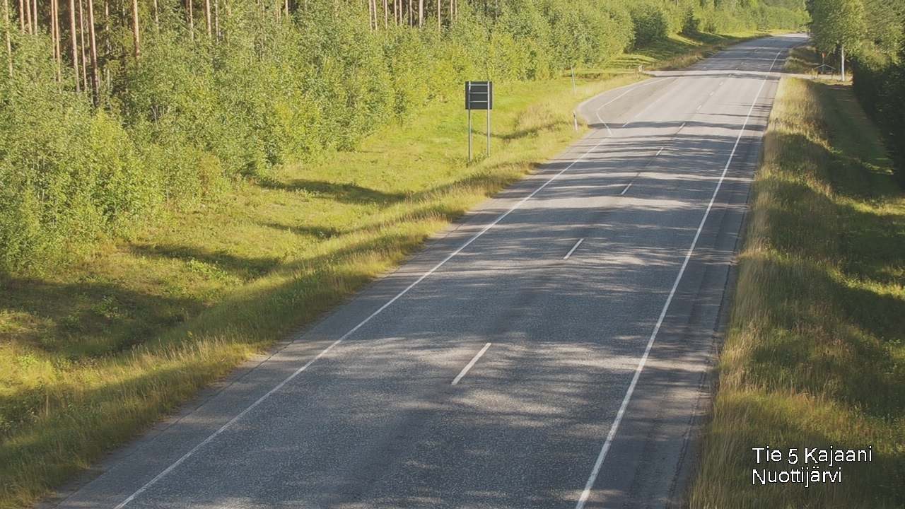 Weather Camera Image Road 5 Kajaani, Nuottijärvi, Kajaani, Kainuu