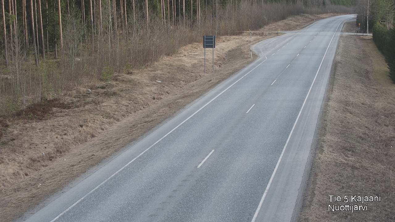 Weather Camera Image Road 5 Kajaani, Nuottijärvi, Kajaani, Kainuu