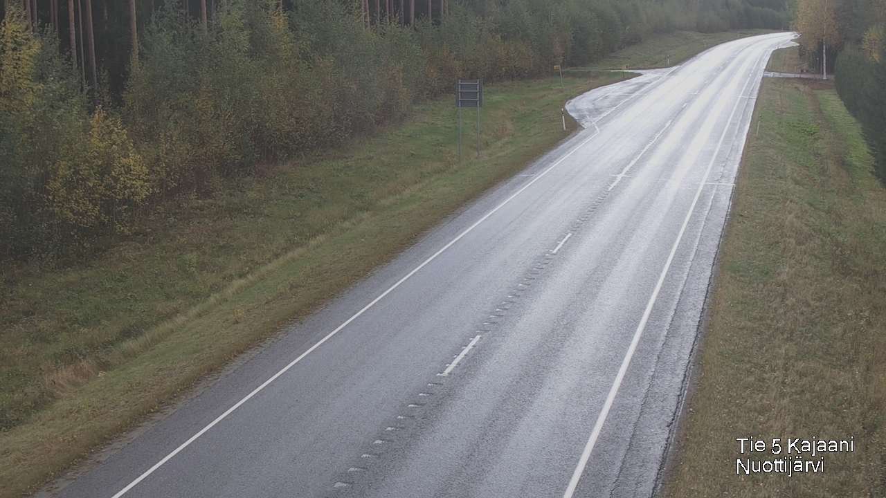 Weather Camera Image Väg 5 Kajaani, Nuottijärvi, Kajaani, Kainuu