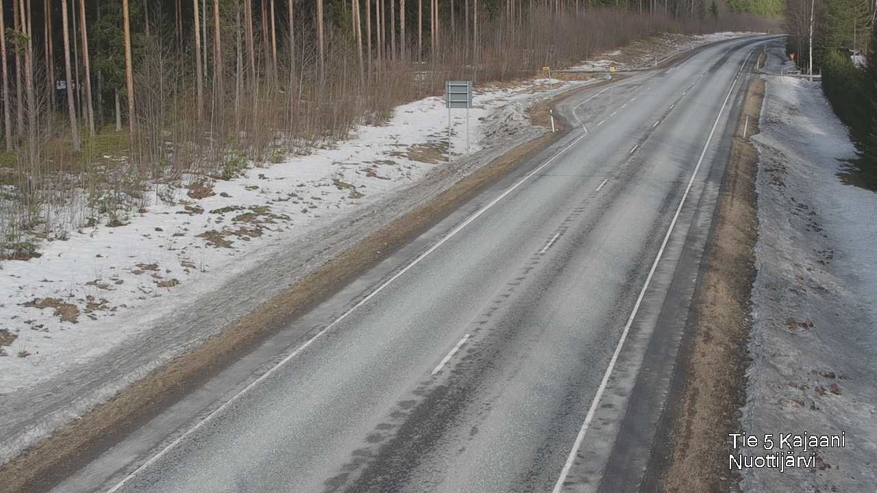 Weather Camera Image Road 5 Kajaani, Nuottijärvi, Kajaani, Kainuu