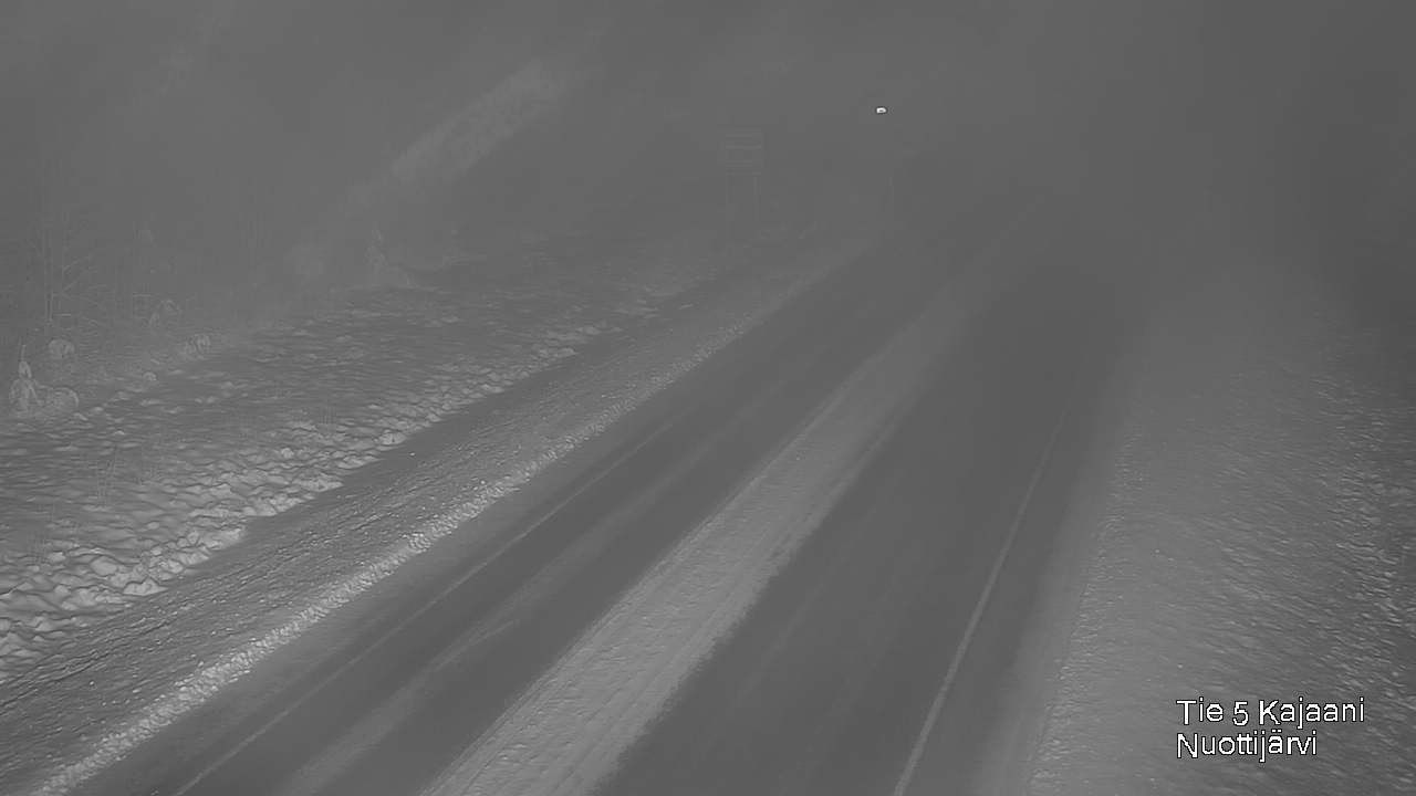 Weather Camera Image Väg 5 Kajaani, Nuottijärvi, Kajaani, Kainuu