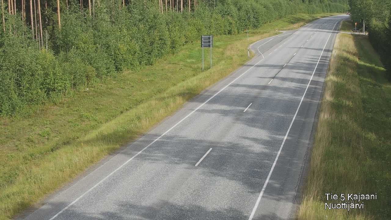 Weather Camera Image Road 5 Kajaani, Nuottijärvi, Kajaani, Kainuu