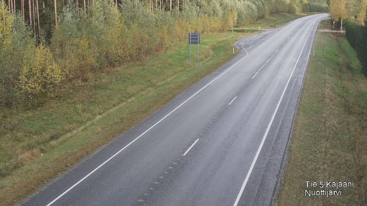 Weather Camera Image Road 5 Kajaani, Nuottijärvi, Kajaani, Kainuu