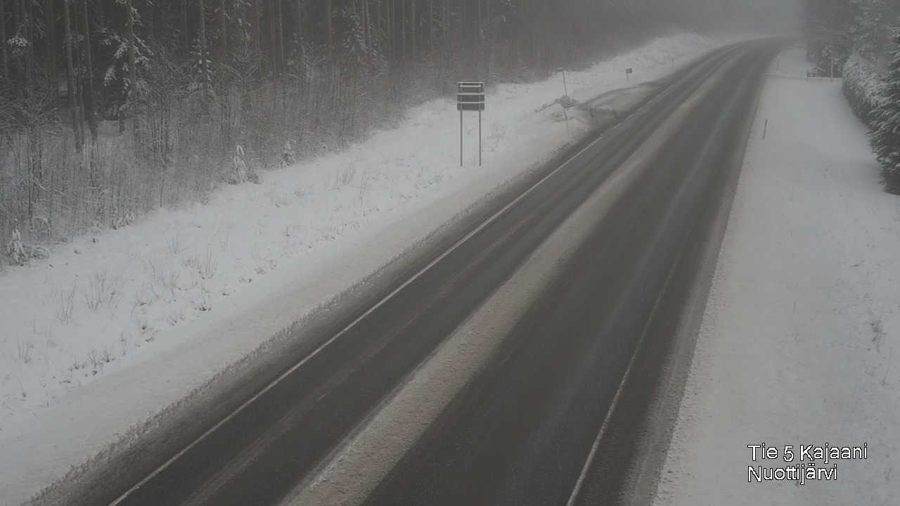 Weather Camera Image Väg 5 Kajaani, Nuottijärvi, Kajaani, Kainuu