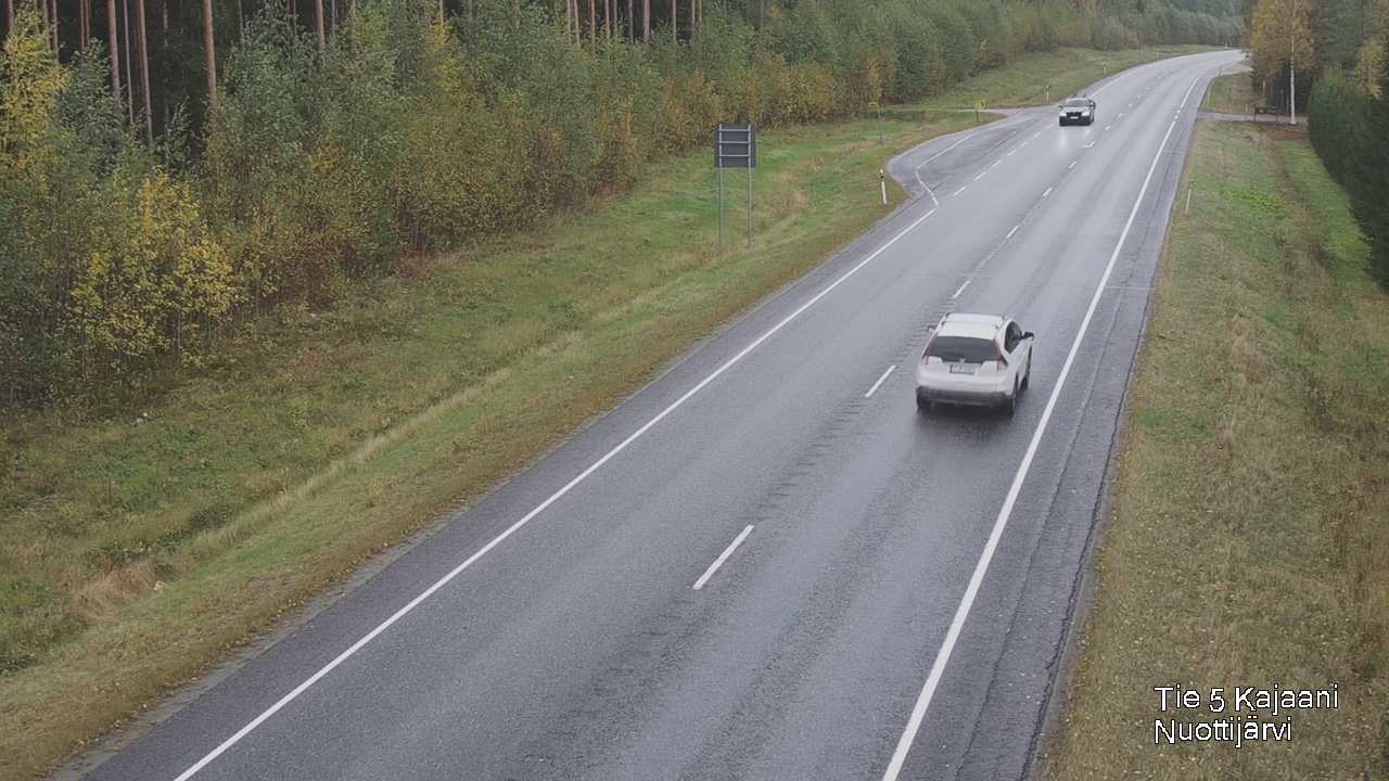 Weather Camera Image Väg 5 Kajaani, Nuottijärvi, Kajaani, Kainuu