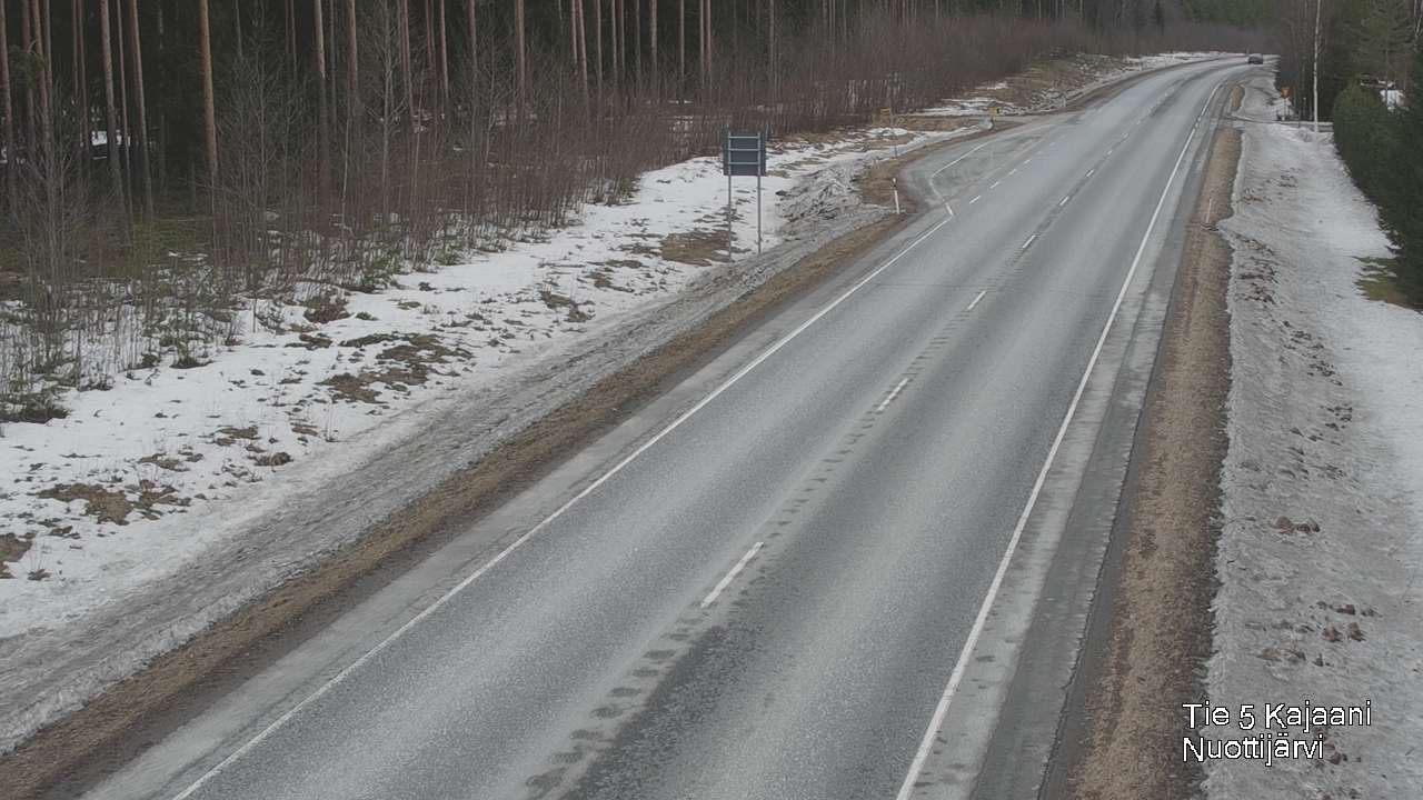 Weather Camera Image Road 5 Kajaani, Nuottijärvi, Kajaani, Kainuu