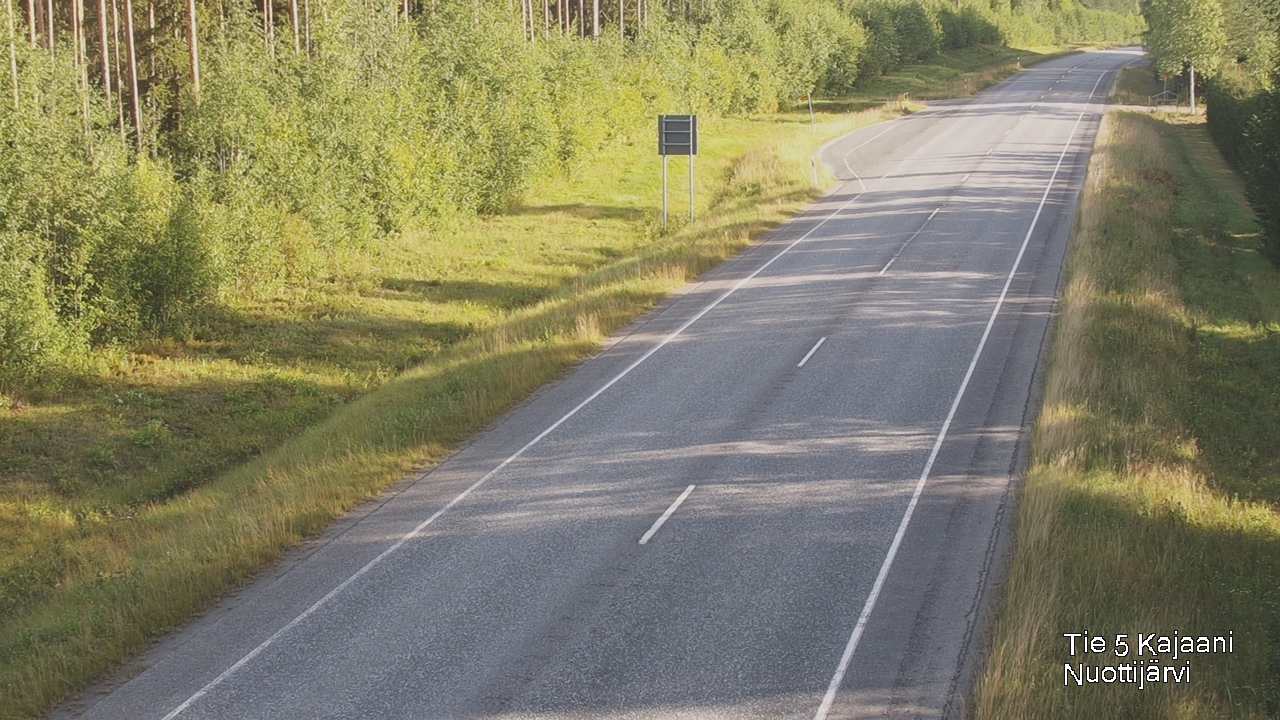 Weather Camera Image Road 5 Kajaani, Nuottijärvi, Kajaani, Kainuu
