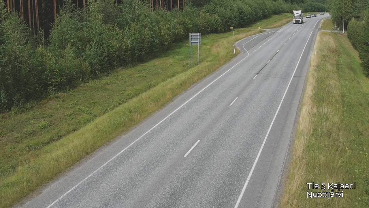 Weather Camera Image Road 5 Kajaani, Nuottijärvi, Kajaani, Kainuu