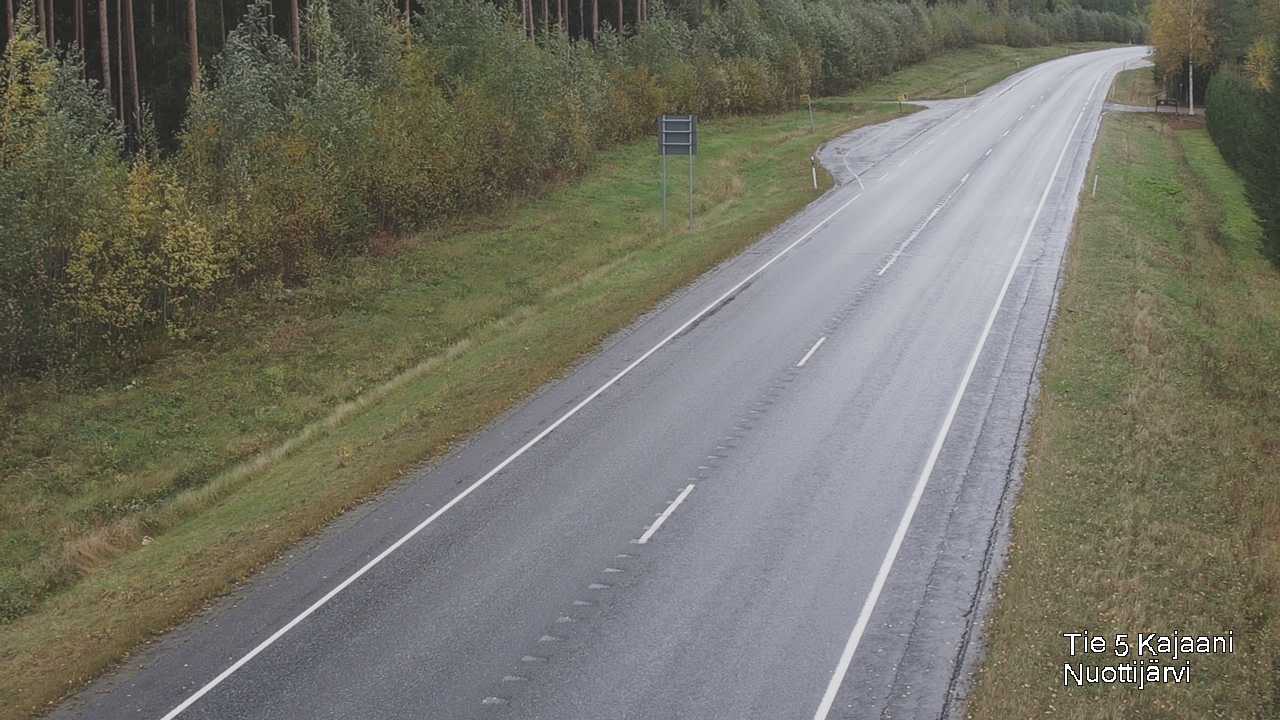 Weather Camera Image Road 5 Kajaani, Nuottijärvi, Kajaani, Kainuu