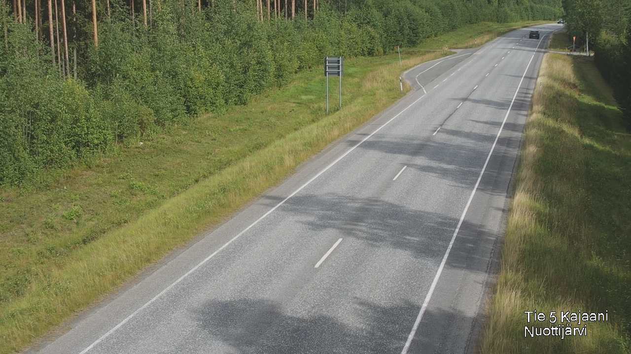 Weather Camera Image Road 5 Kajaani, Nuottijärvi, Kajaani, Kainuu