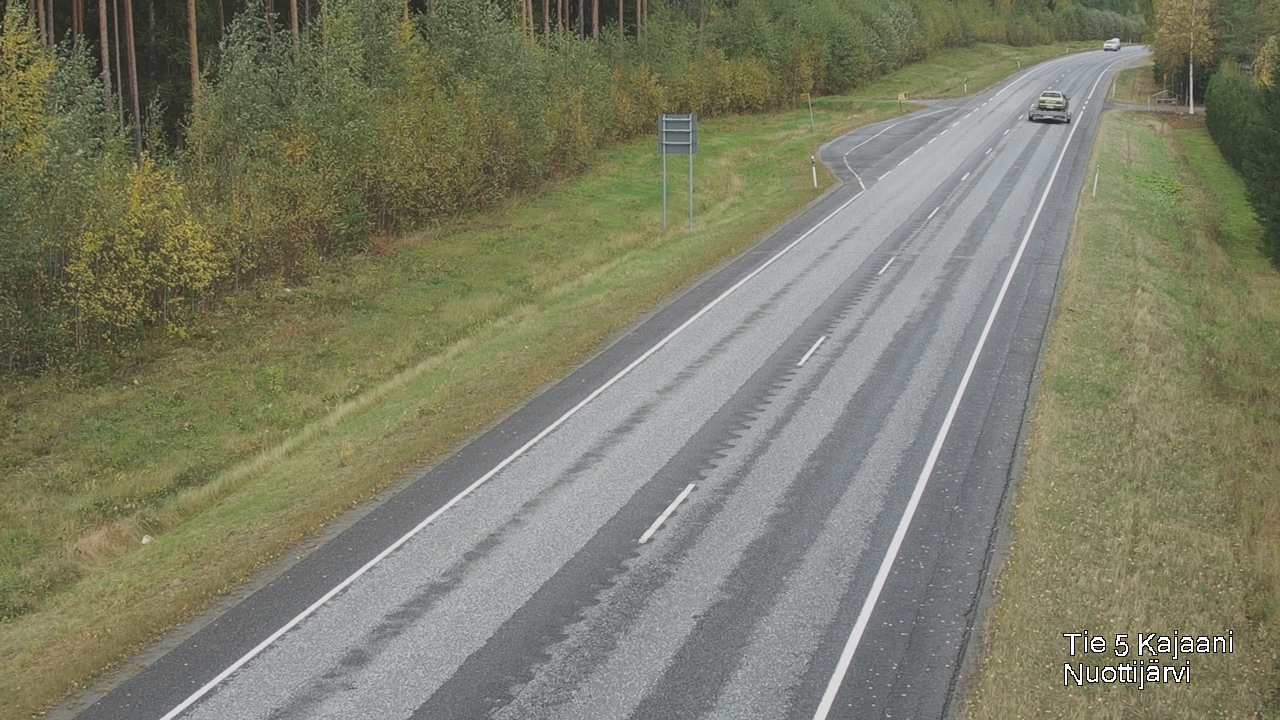 Weather Camera Image Väg 5 Kajaani, Nuottijärvi, Kajaani, Kainuu