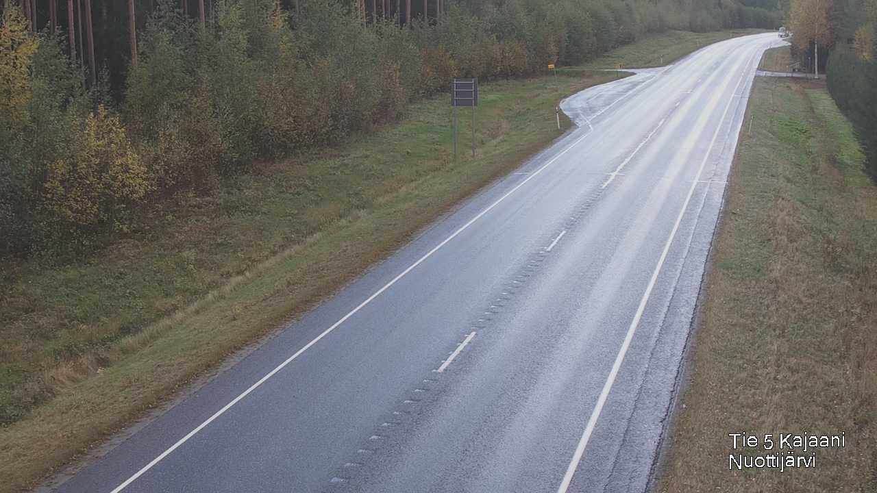 Weather Camera Image Väg 5 Kajaani, Nuottijärvi, Kajaani, Kainuu