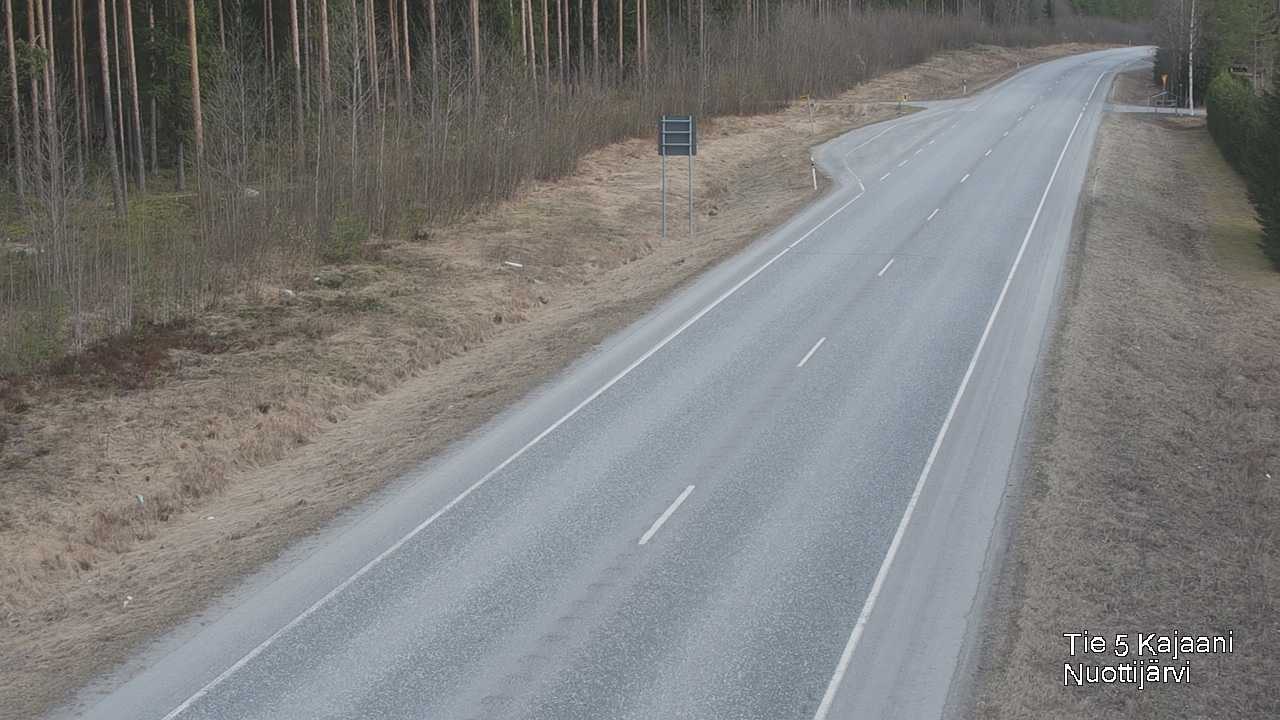 Weather Camera Image Road 5 Kajaani, Nuottijärvi, Kajaani, Kainuu