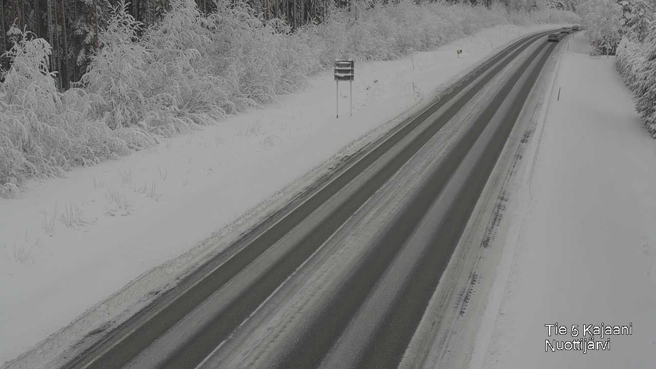 Weather Camera Image Väg 5 Kajaani, Nuottijärvi, Kajaani, Kainuu