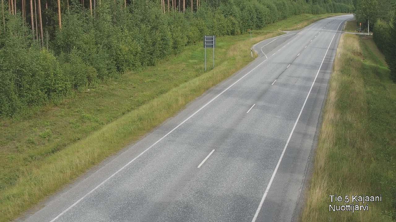 Weather Camera Image Road 5 Kajaani, Nuottijärvi, Kajaani, Kainuu