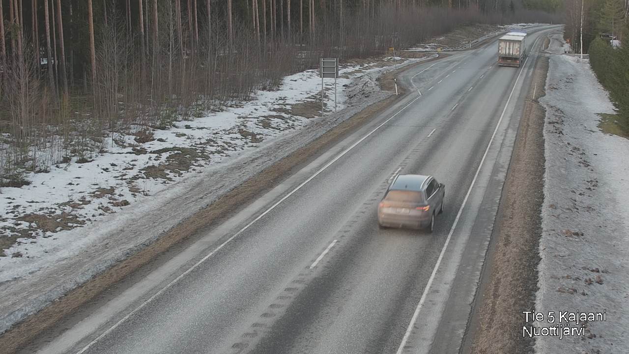 Weather Camera Image Väg 5 Kajaani, Nuottijärvi, Kajaani, Kainuu