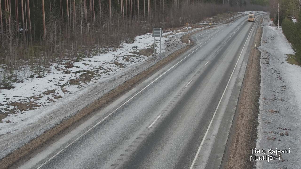 Weather Camera Image Väg 5 Kajaani, Nuottijärvi, Kajaani, Kainuu