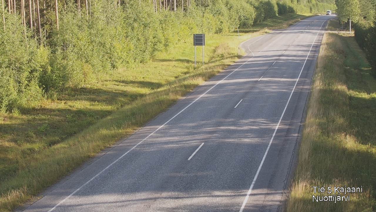 Weather Camera Image Road 5 Kajaani, Nuottijärvi, Kajaani, Kainuu