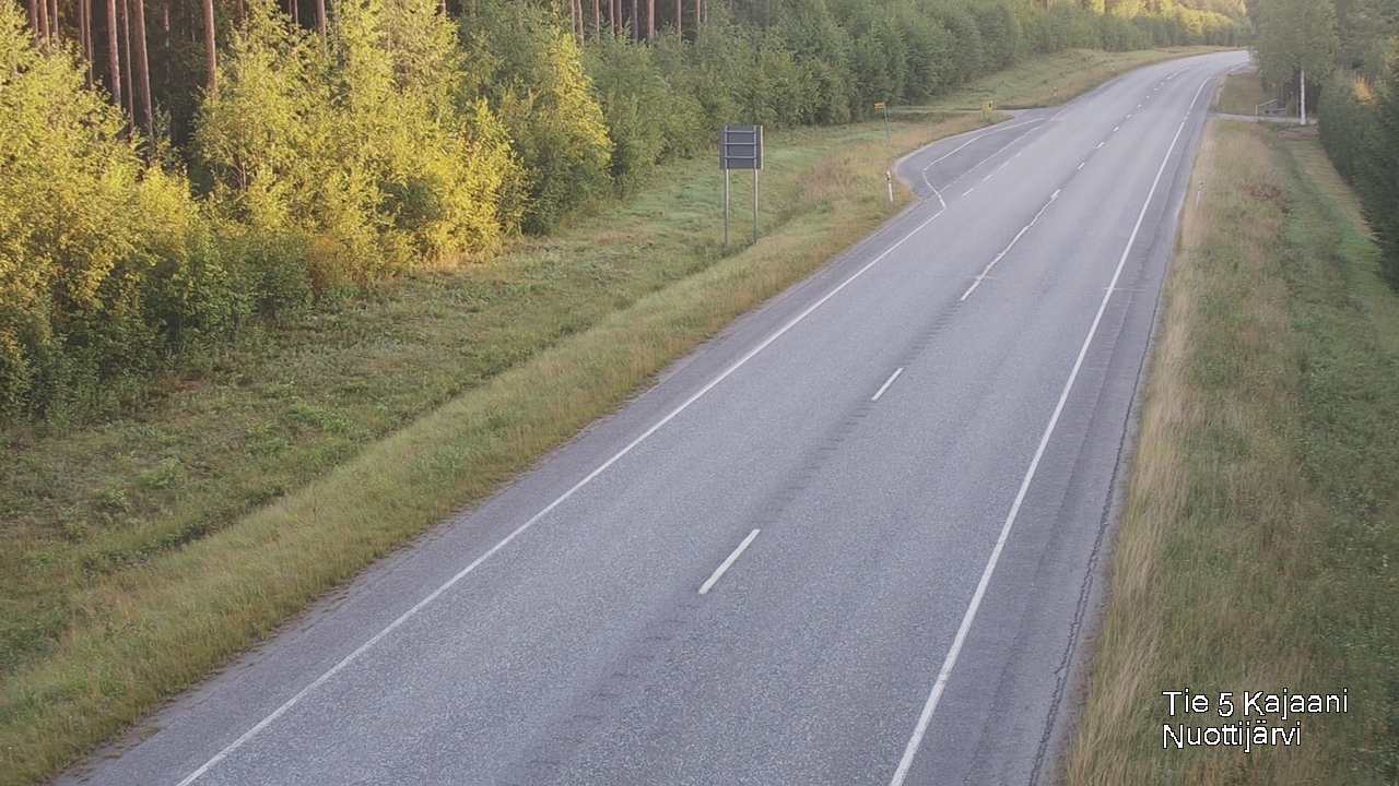 Weather Camera Image Road 5 Kajaani, Nuottijärvi, Kajaani, Kainuu