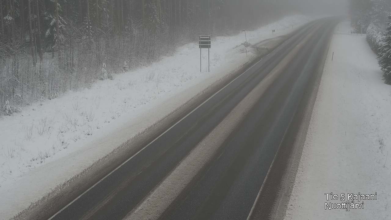 Weather Camera Image Väg 5 Kajaani, Nuottijärvi, Kajaani, Kainuu