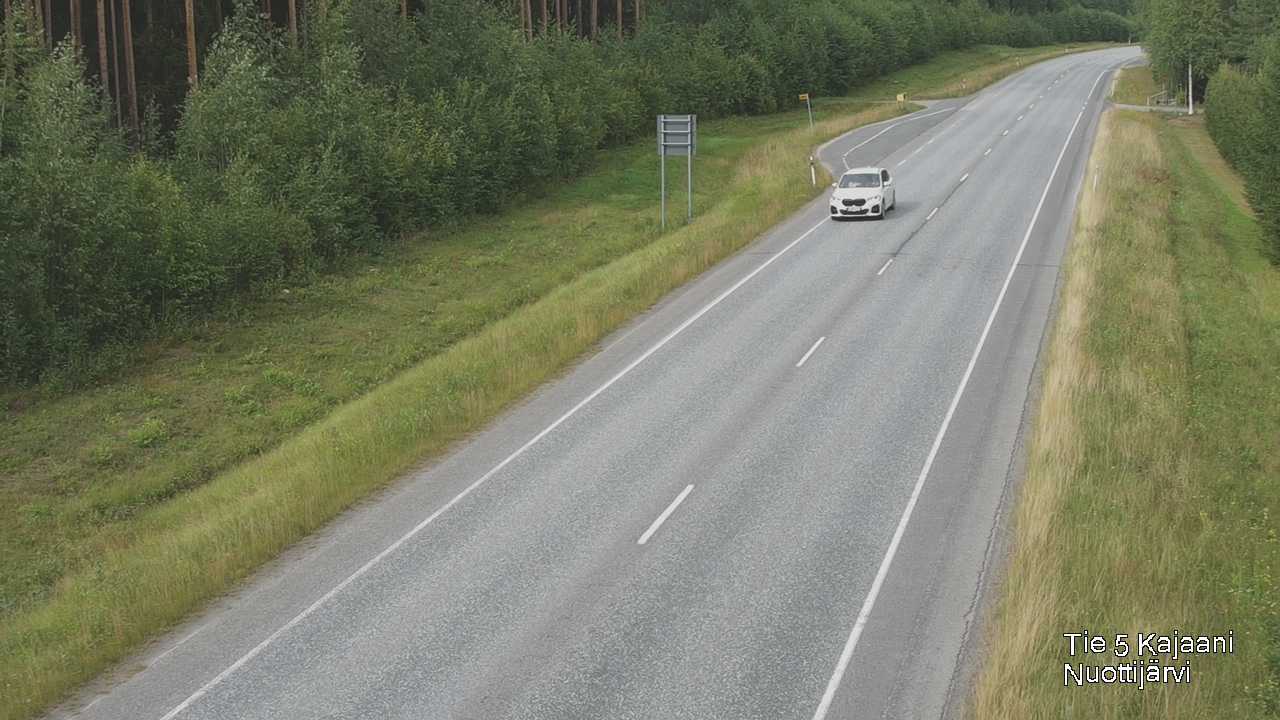 Weather Camera Image Road 5 Kajaani, Nuottijärvi, Kajaani, Kainuu