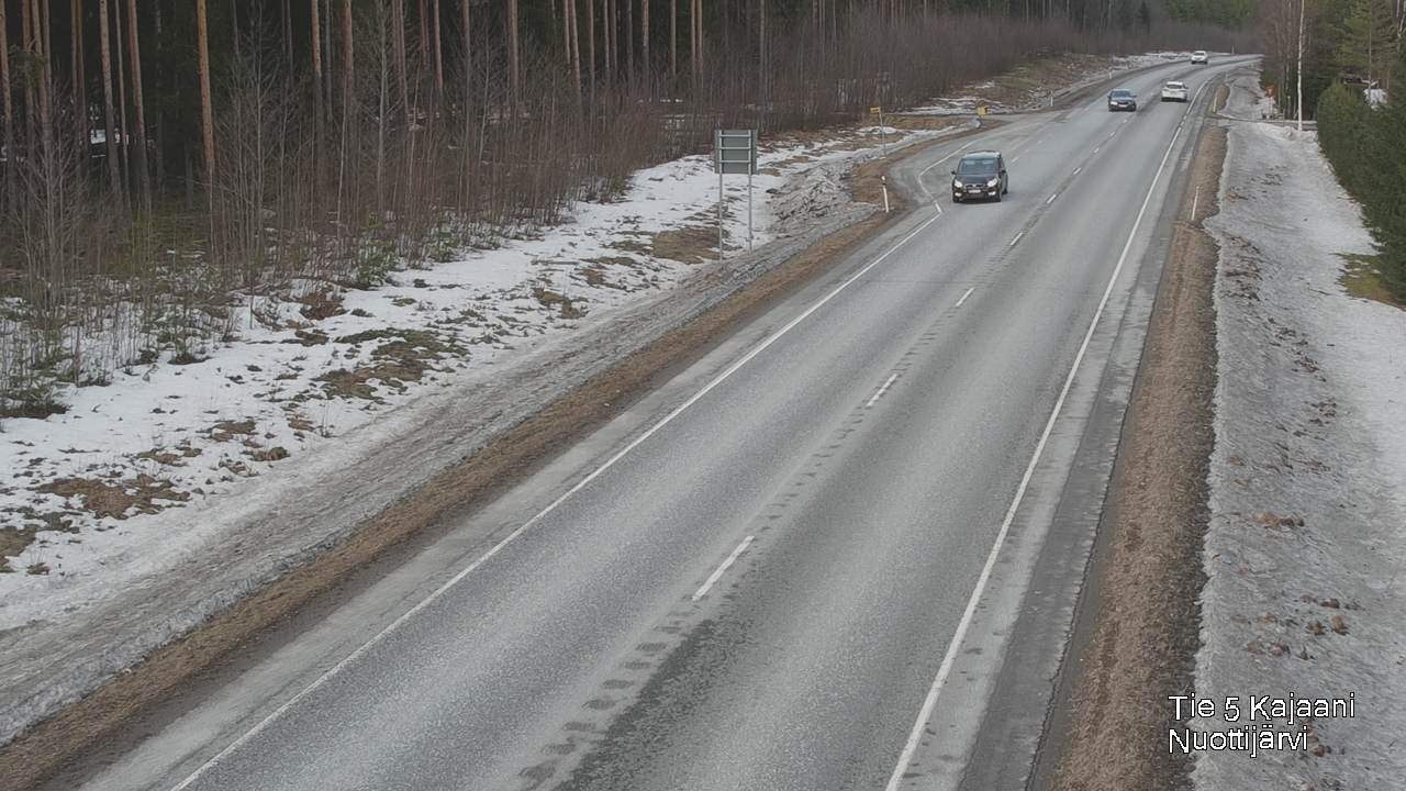 Weather Camera Image Road 5 Kajaani, Nuottijärvi, Kajaani, Kainuu