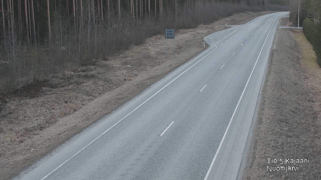 Weather Camera Image Väg 5 Kajaani, Nuottijärvi, Kajaani, Kainuu
