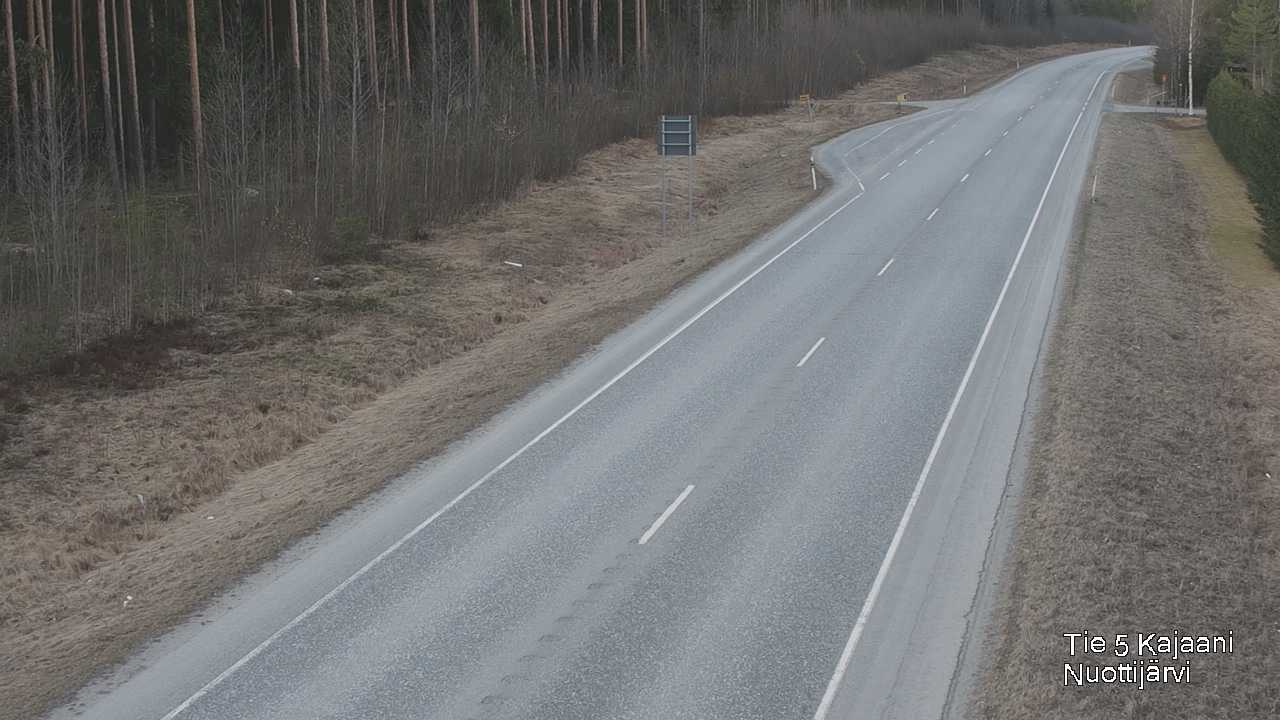 Weather Camera Image Väg 5 Kajaani, Nuottijärvi, Kajaani, Kainuu