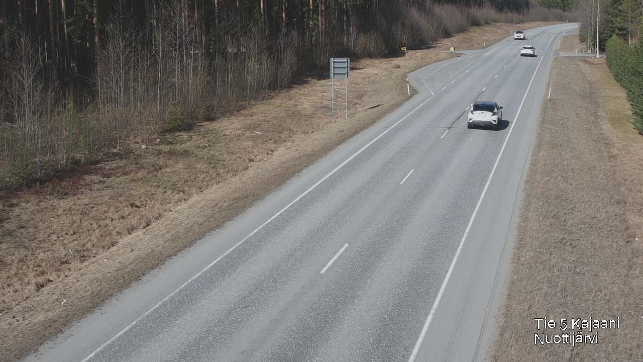 Weather Camera Image Väg 5 Kajaani, Nuottijärvi, Kajaani, Kainuu