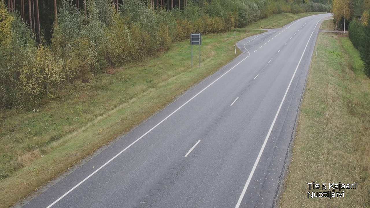 Weather Camera Image Road 5 Kajaani, Nuottijärvi, Kajaani, Kainuu
